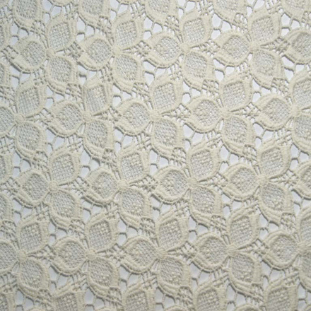 Кружевное полотно хлопок 100%, 204 гр/м2, 150 см, молочный