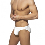 Мужские однотонные классические плавки (Размер: XXL) (Цвет: оранжевый)