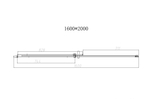 Душевая дверь Дайс (Dice) VDS-4D160CLGM, 1600, вороненая сталь, стекло прозрачное