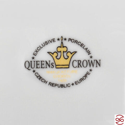 Блюдо овальное 33 см Queen's Crown Охота зеленая