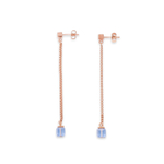 Серьги Coeur de Lion Light Blue 5003/21-0720 цвет голубой, золотой