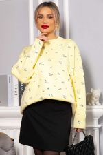 Свитер оверсайз Анита (лимонный) Б14758-1М LT Collection