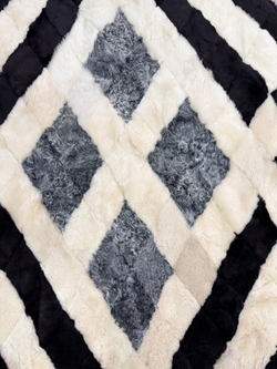 Покрывало меховое ковер из шкуры овчины