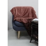 Плед 180*200см «ARIADNA», цвет коричневый, микрофлис, 260 гр/м²