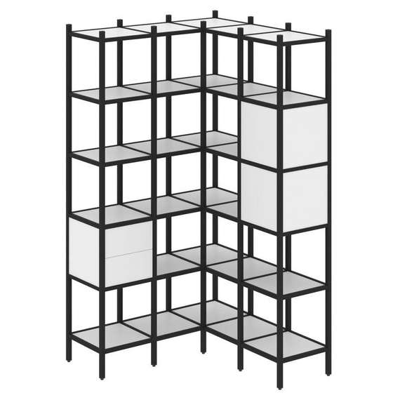 Лофт Угловой внутренний стеллаж VR.L-34  1278*1278*2280