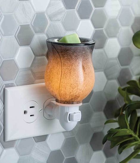 Аромасветильник розеточный Обсидиан черный, Candle Warmers