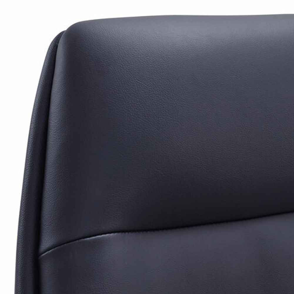 Кресло BRABIX PREMIUM "Adept EX-752", синхромеханизм, алюминий, экокожа, черное, 532930