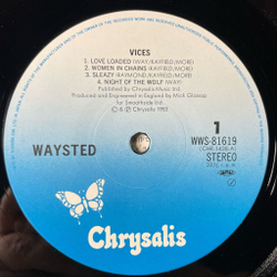 Винтажная виниловая пластинка LP Waysted Vices (Japan 1983) (Obi)
