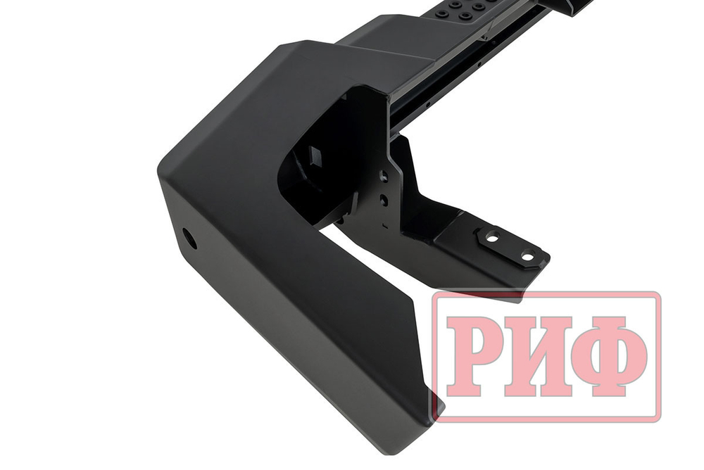 Бампер силовой задний TANK 300 с квадратом под фаркоп и фонарями РИФ