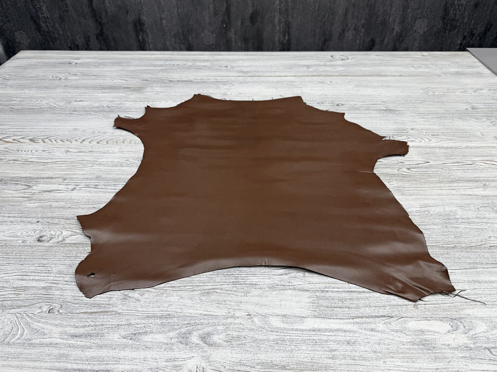 Quentin Nocciola (0,9-1,1 мм), цв. Коричневый, натуральная кожа козы