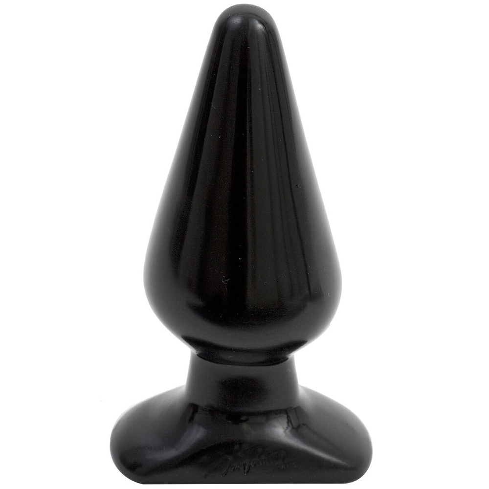 Анальная пробка Butt Plugs Smooth Classic Large - 14 см. (Цвет: черный)