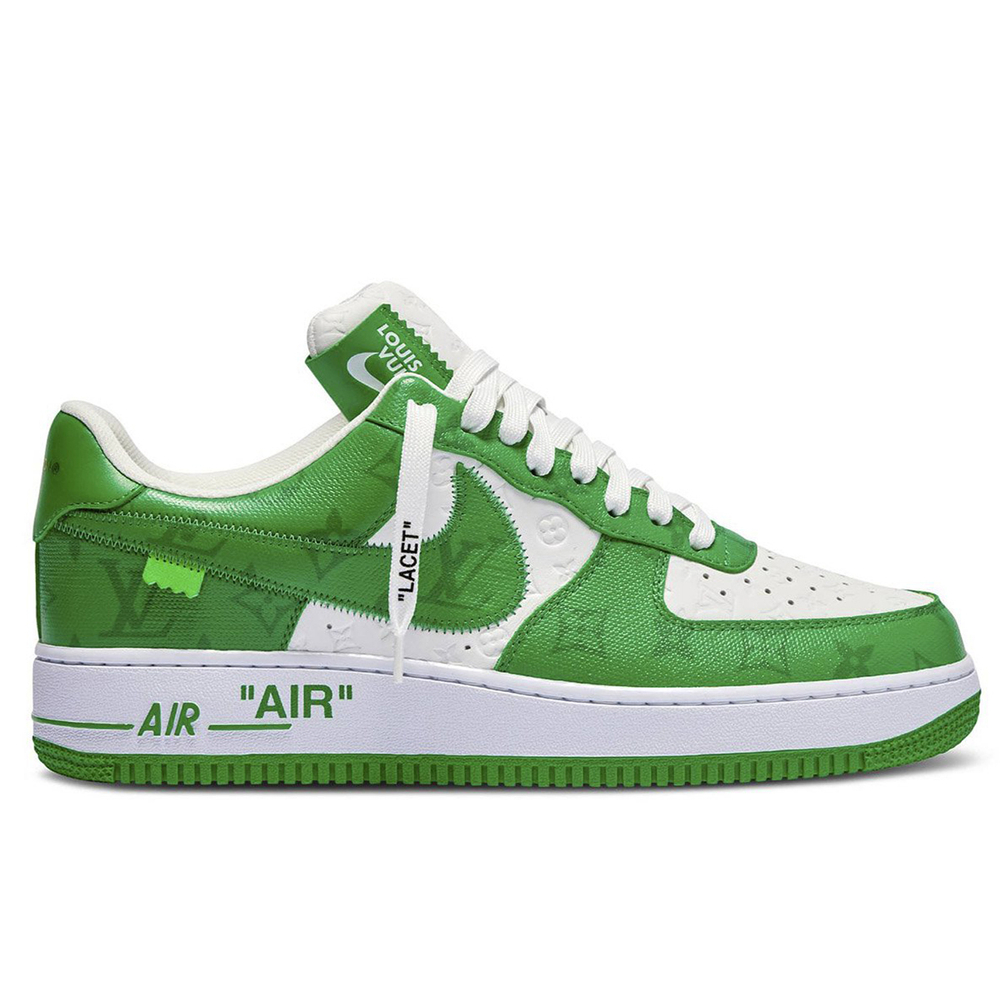 LOUIS VUITTON X AIR FORCE 1 Low White Gym Green