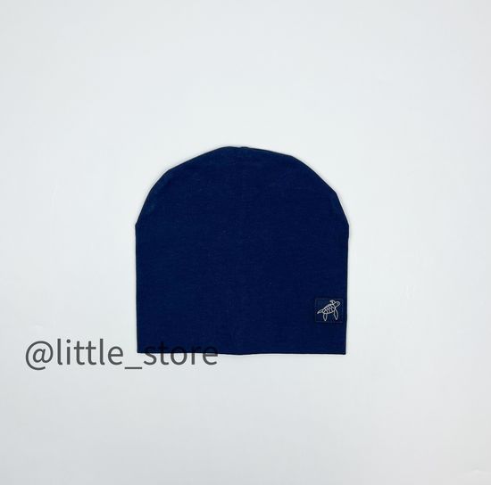 Шапка двухслойная "Морской бриз" индиго