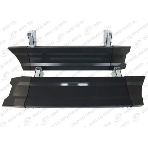 Защита боковая фургона отбойник 2000 мм (черный) (АЗГ-Деталь)