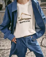 Куртка One Two Zip-Up Shirt Jacket Denim Blue