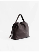 Сумка мешок через плечо средняя натуральная кожа