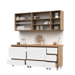 Хелен Кухня 2.0 м Крафт золотой / Белый