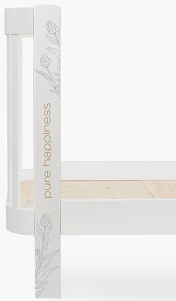 Детская кроватка-трансформер Happy baby Mommy Love в комплекте с расширением 160х70 white