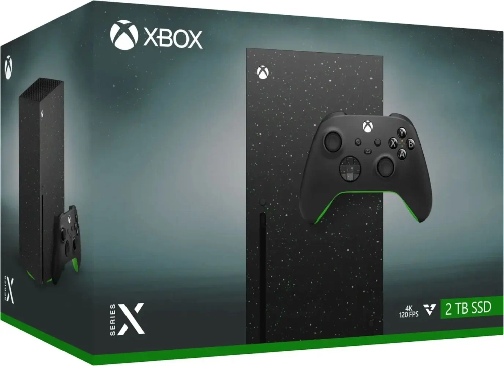 Игровая приставка Microsoft Xbox Series X Galaxy Black 2Tb, чёрный