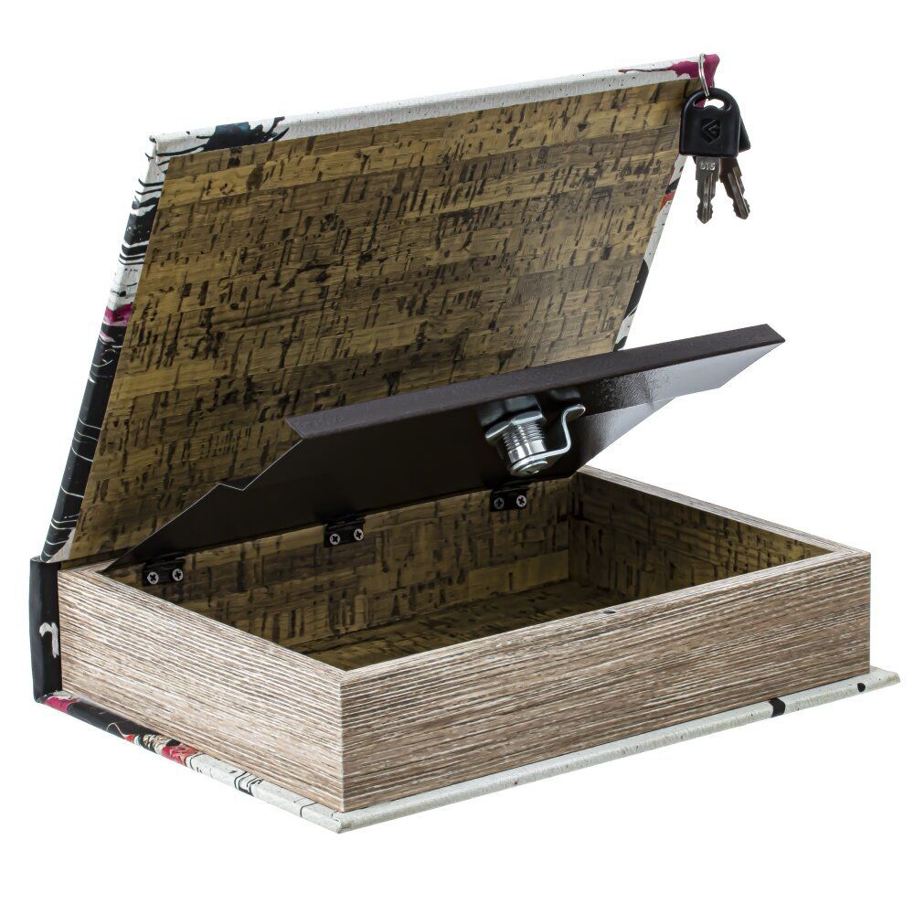 GAEM Шкатулка-книга с замком, L19 W6 H25 см