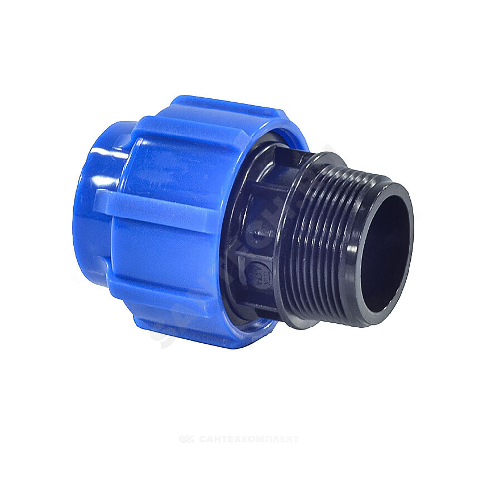 Муфта компрессионная ПЭ Дн 20х1/2" НР Ру16 ТПК-АКВА 50030020