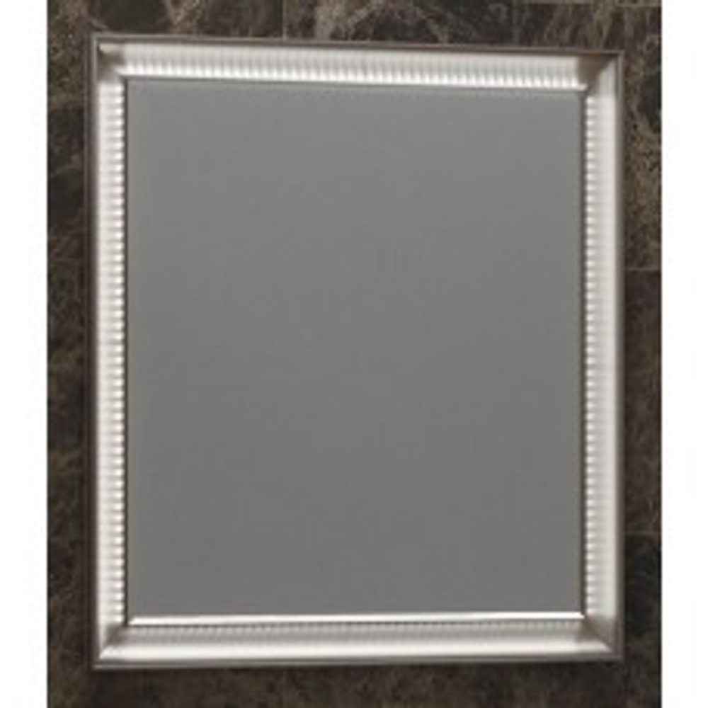 Зеркало КАПРИ 80 комплект мебели, Белый глянцевый/Орех антикварный, Нагал