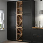 Полка для вина - VADHOLMA IKEA/ ВАДХОЛЬМА ИКЕА,  40х40 см, коричневый