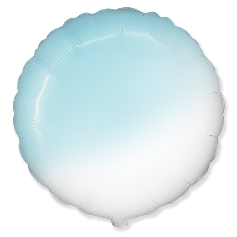 Шар фольгированный Круг 81 см (Голубой)