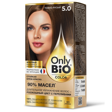 Крем краска Only Bio Color Темно-русый 5.0 115 мл