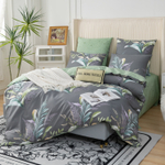 Комплект постельного белья Делюкс Сатин 100% хлопок на резинке LR507