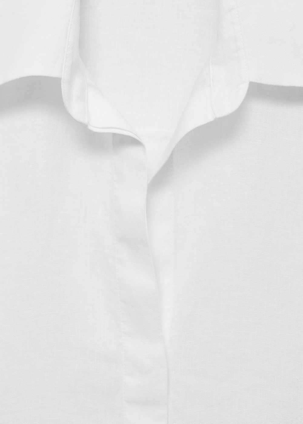 Объемная рубашка изо льна