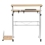 Стол Bradex Home многофункциональный Shuttle 80х58х80-130см, светлое дерево, белый