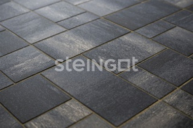 Тротуарная плитка Мюнхен Графитовый камень (Stein Black) 60 мм