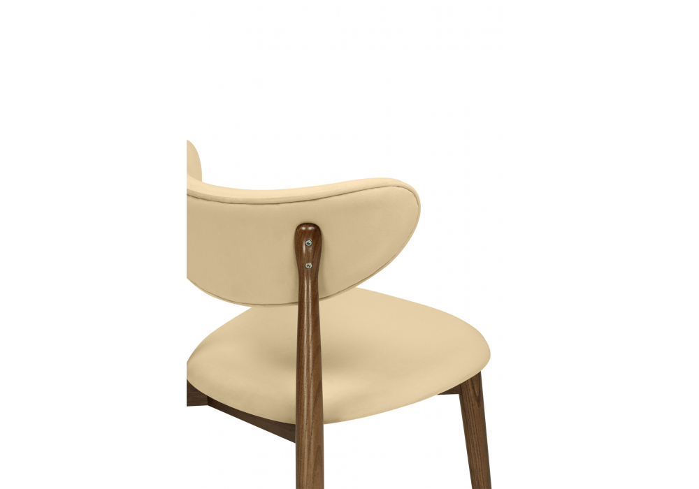 Стул деревянный Woodville Фарго бежевый, миланский орех, ножки орех