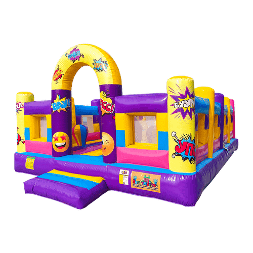 Коммерческий надувной батут «Комиксы» без горки 7*5*2,7 м