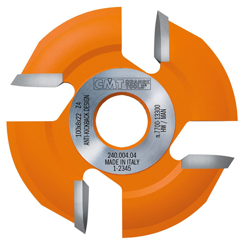 Диск пильный 100x22x8/6 18° R30 Z=4 CMT 240.004.04