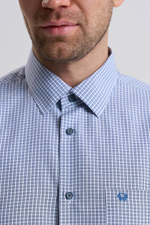 Сорочка мужская VESTER длинный рукав, клетка, хлопок/пэ 55314 37