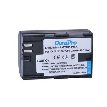 Аккумулятор DuraPro LP-E6 для Canon 2000 mAh