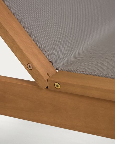 Шезлонг Caterin из эвкалипта зеленый Испания La Forma