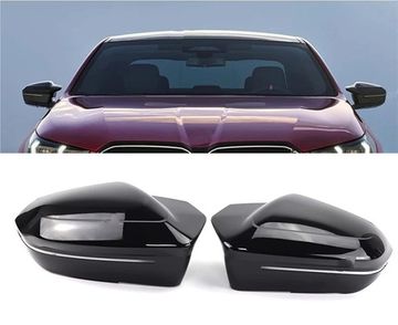 Крышки зеркал M Style BMW 5/6/7-series G60 G61 G68 G70 G90 чёрный глянец