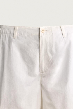 ZARA ДЖОГГЕРЫ КАРГО RELAXED FIT, БЕЛЫЙ