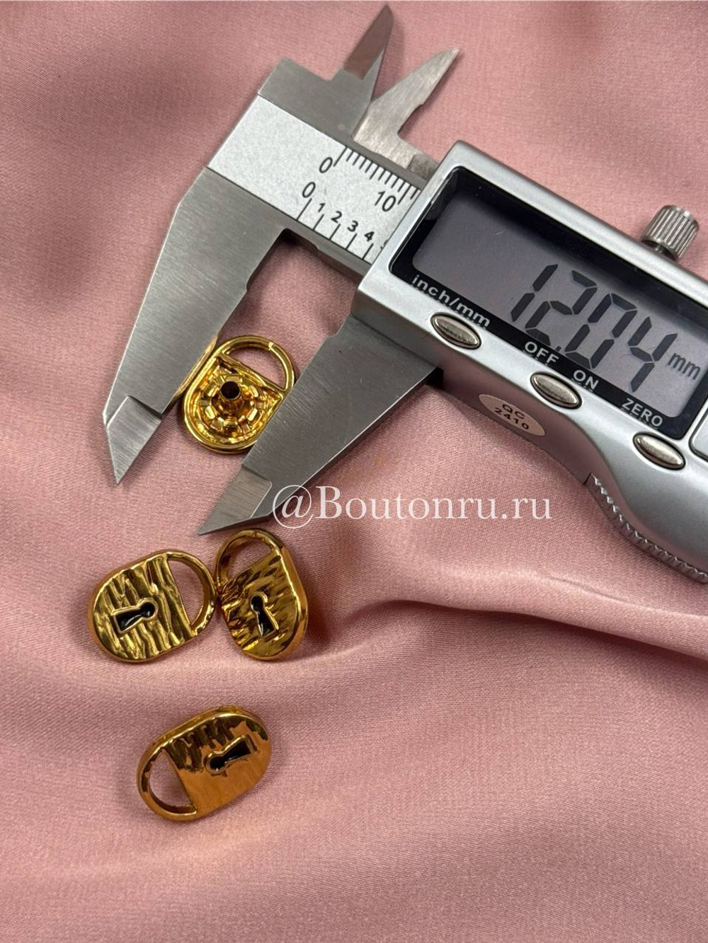 Шляпки под установочные кнопки Скиапар. замок золото