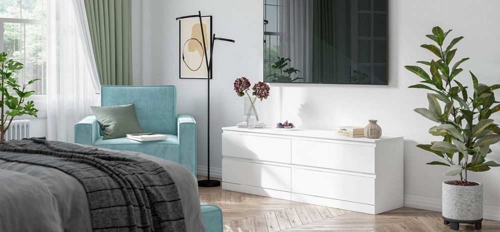 Комод ВАРМА 4Д Белый