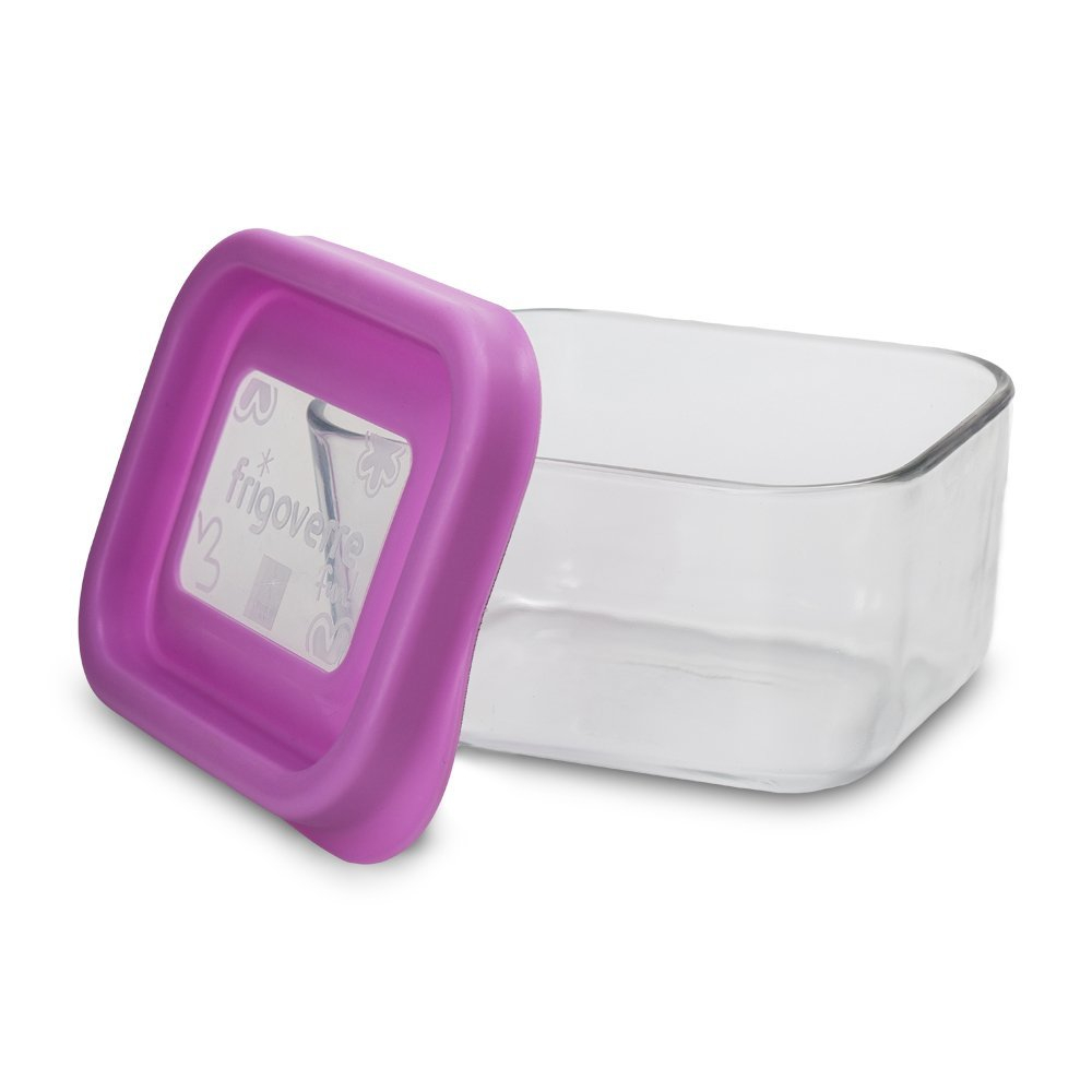 Контейнер стеклянный 0.5л Bormioli Rocco Frigoverre Fun Fuchsia