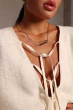 Блуза с завязками