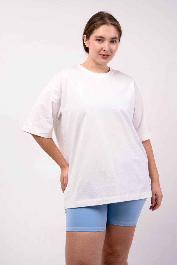 Оверсайз футболка со спущенным рукавом