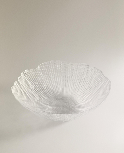 Zara Home блюдо сервировочное из стекла, цвет прозрачный, 27.5 см
