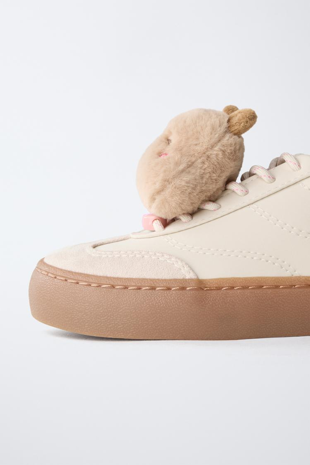 ZARA КРОССОВКИ С КАПИБАРОЙ CAPYFUN ©, БЕЛЫЙ