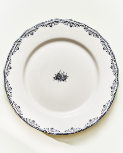 Zara Home тарелка обеденная из фаянса, цвет синий, 27 см