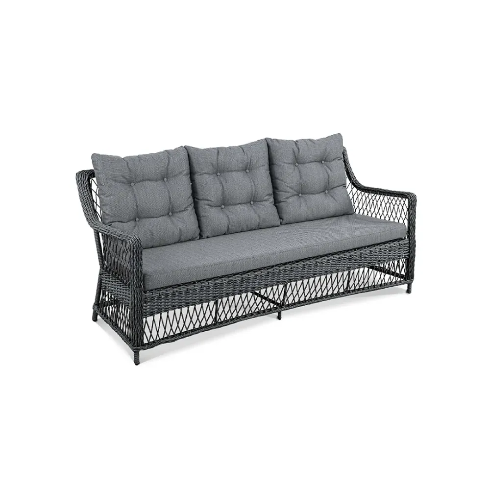 Диван ИМПЕРО Черный металлик